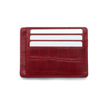 Croc Style Minimalist Wallet // Red