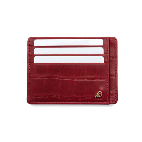 Croc Style Minimalist Wallet // Red