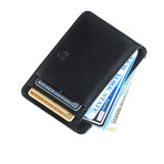 Front Pocket ID Wallet // Vegetable Tanned Leather // Black