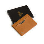 Long Slim Wallet // Saffiano Leather // Caramel