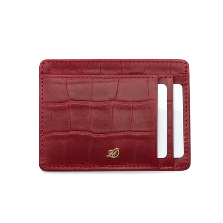 Croc Style ID Wallet // Red