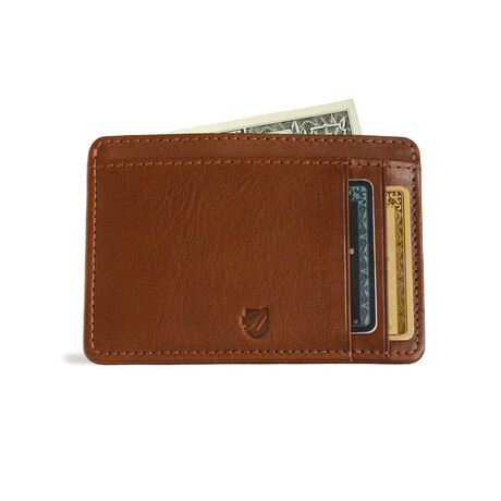 Front Pocket ID Wallet // Vegetable Tanned Leather // Cognac