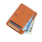 Front Pocket ID Wallet // Vegetable Tanned Leather // Caramel