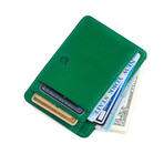 Front Pocket ID Wallet // Vegetable Tanned Leather // Green