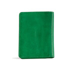 Long Slim Wallet // Vegetable Tanned Leather // Green