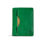 Long Slim Wallet // Vegetable Tanned Leather // Green