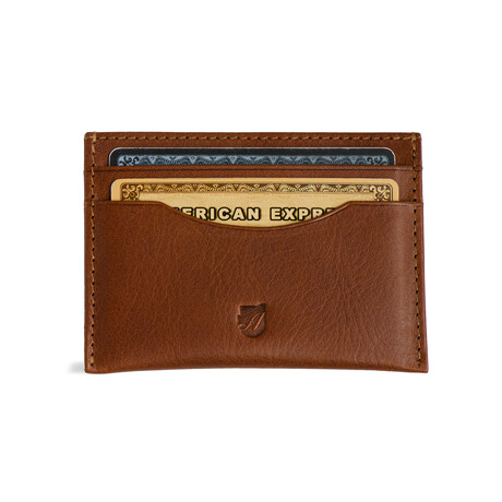 Ideal Card Wallet // Vegetable Tanned Leather // Cognac