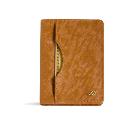 Long Slim Wallet // Saffiano Leather // Caramel