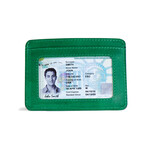 Front Pocket ID Wallet // Vegetable Tanned Leather // Green