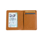 Long Slim Wallet // Saffiano Leather // Caramel