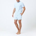 Sky Men's T-Shirt Terry // Blue (L)