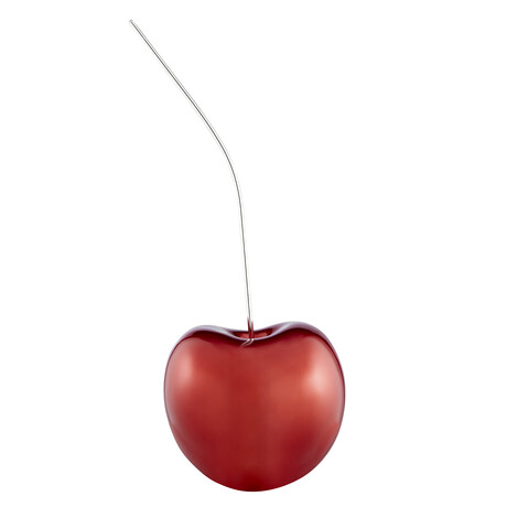 Cherry Sculpture // Medium // Metallic Red (Chrome)