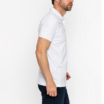 Keith Short Sleeve Polo Shirt // White (S)