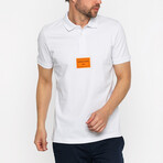 Keith Short Sleeve Polo Shirt // White (L)