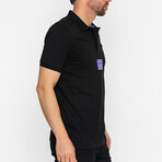 Brian Short Sleeve Polo Shirt // Black (3XL)