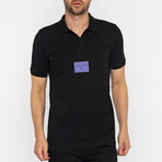 Brian Short Sleeve Polo Shirt // Black (3XL)