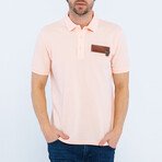 Short Sleeve Polo Shirt // Pink (L)