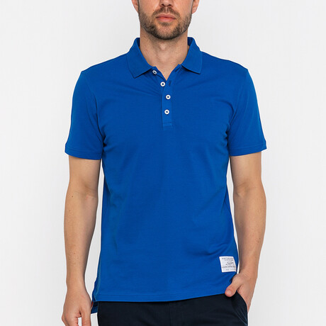 David Short Sleeve Polo Shirt // Sax (S)