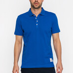 David Short Sleeve Polo Shirt // Sax (M)