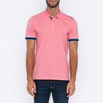Wayne Short Sleeve Polo Shirt // Pink (S)