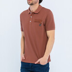 Short Sleeve Polo Shirt // Brown (S)