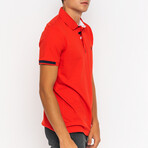 Sean Short Sleeve Polo Shirt // Red (XL)