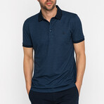 Alexander Short Sleeve Polo Shirt // Indigo (M)