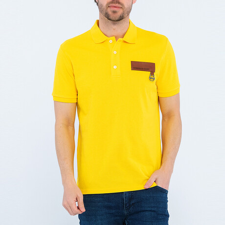 Short Sleeve Polo Shirt // Mustard (S)