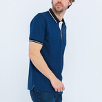 Mason Short Sleeve Polo Shirt // Sax (2XL)