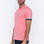 Wayne Short Sleeve Polo Shirt // Pink (M)