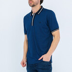 Mason Short Sleeve Polo Shirt // Sax (3XL)