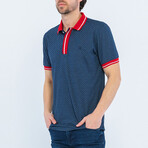 Simon Short Sleeve Polo Shirt // Navy (2XL)