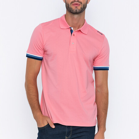Wayne Short Sleeve Polo Shirt // Pink (S)