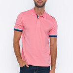 Wayne Short Sleeve Polo Shirt // Pink (L)