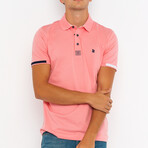 Jeremy Short Sleeve Polo Shirt // Pink (S)
