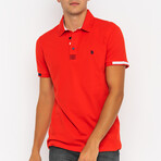 Sean Short Sleeve Polo Shirt // Red (2XL)