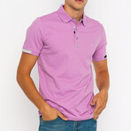 Walter Short Sleeve Polo Shirt // Purple (S)