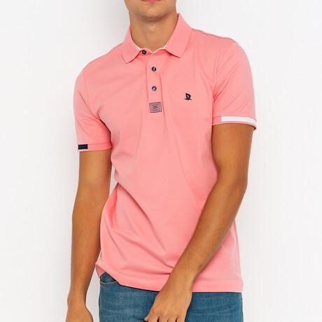 Jeremy Short Sleeve Polo Shirt // Pink (S)