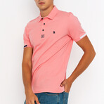 Jeremy Short Sleeve Polo Shirt // Pink (2XL)