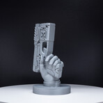 Pistol Hand Headphone Stand