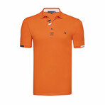 Dylan Short Sleeve Polo Shirt // Orange (3XL)