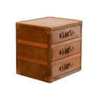 Orient Express 3-Drawer Bureau // Cognac