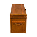 Orient Express Low Chest Trunk // Cognac