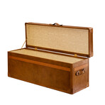 Orient Express Low Chest Trunk // Cognac