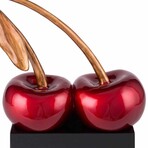 Ripe Double Cherry Sculpture // Medium // Red