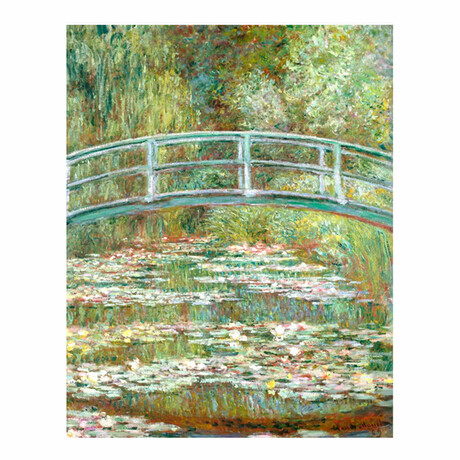 Wooden Jigsaw Puzzle // Bridge Over a Pond of Water Lillies by Claude Monet (250 Pieces)
