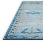 Yuma Southwest Persian Non-Skid Rug // Blue (1'8" x 2'6" Accent Rug)