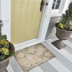 Yuma Modern Tribal Non-Skid Rug // Green (1'8" x 2'6" Accent Rug)