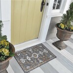 Yuma Southwest Persian Non-Skid Rug // Gray (1'8" x 2'6" Accent Rug)