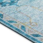 Yuma Southwest Persian Non-Skid Rug // Blue (1'8" x 2'6" Accent Rug)